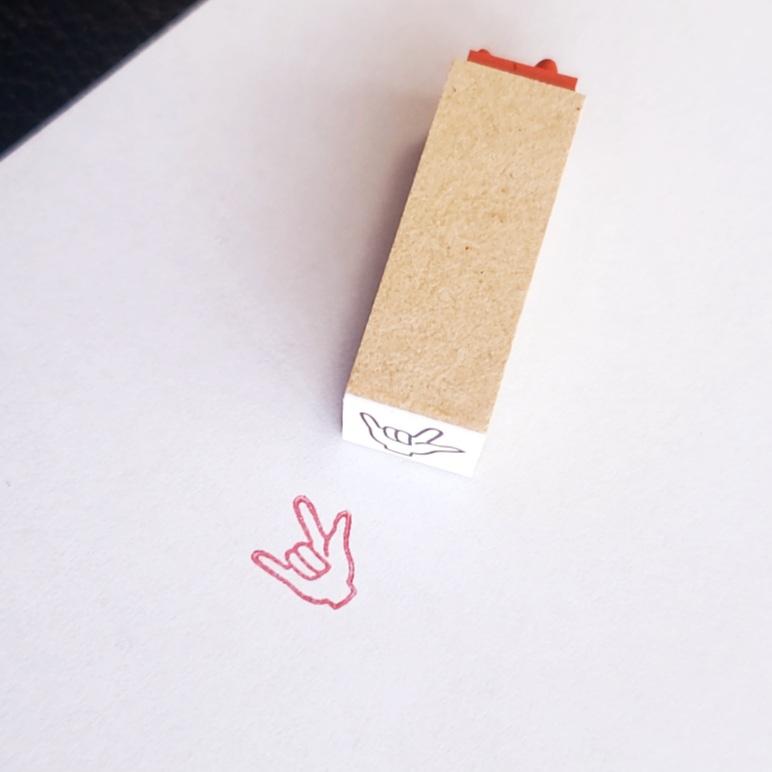 アイラブユー I LOVE YOU手話 ハンドサインスタンプ1枚目の画像