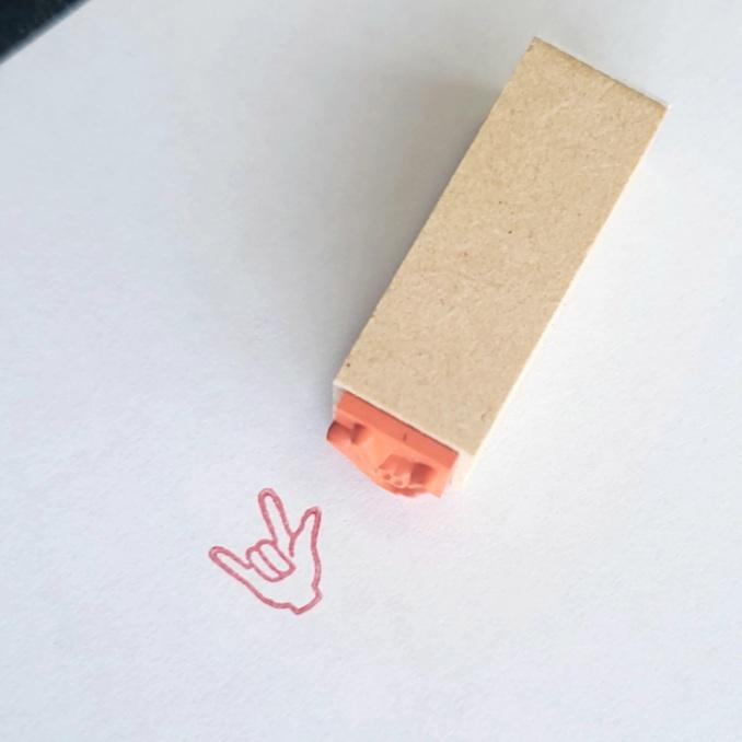 アイラブユー I LOVE YOU手話 ハンドサインスタンプ | 2枚目