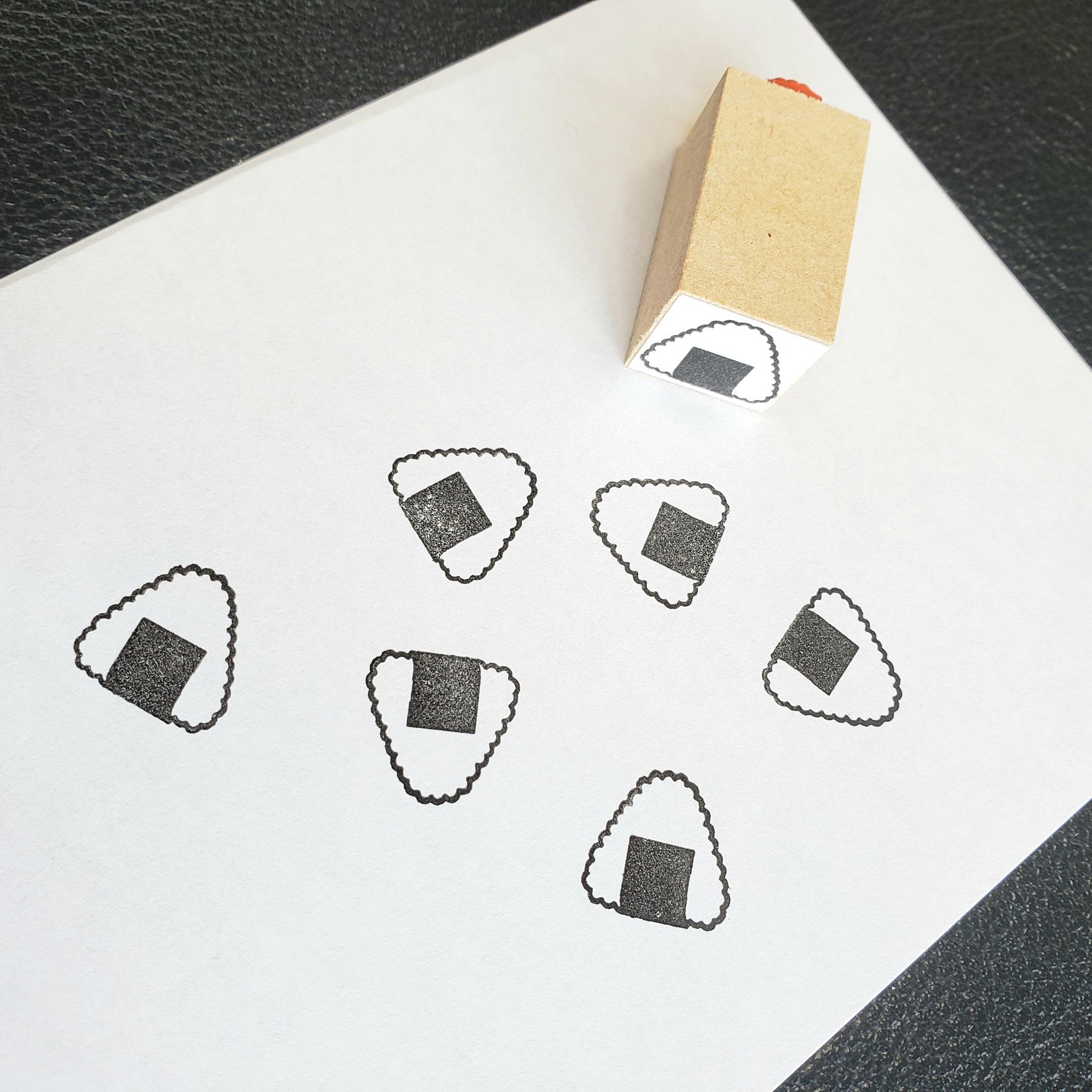 おにぎりスタンプ(ゴム印)1枚目の画像