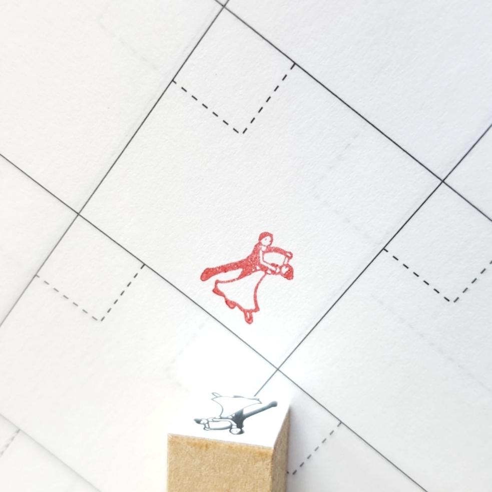 社交ダンス ミニスタンプ(ゴム印)1枚目の画像