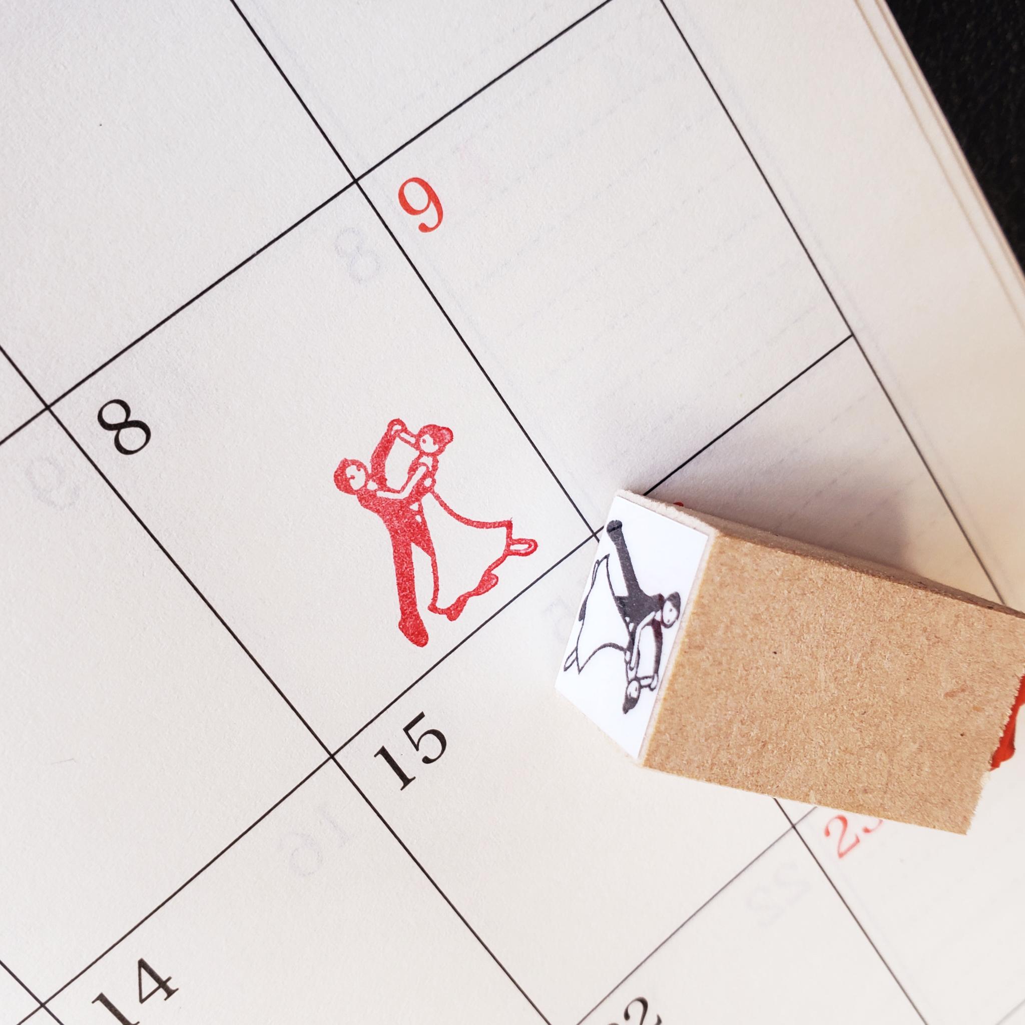 社交ダンススタンプ(ゴム印)1枚目の画像