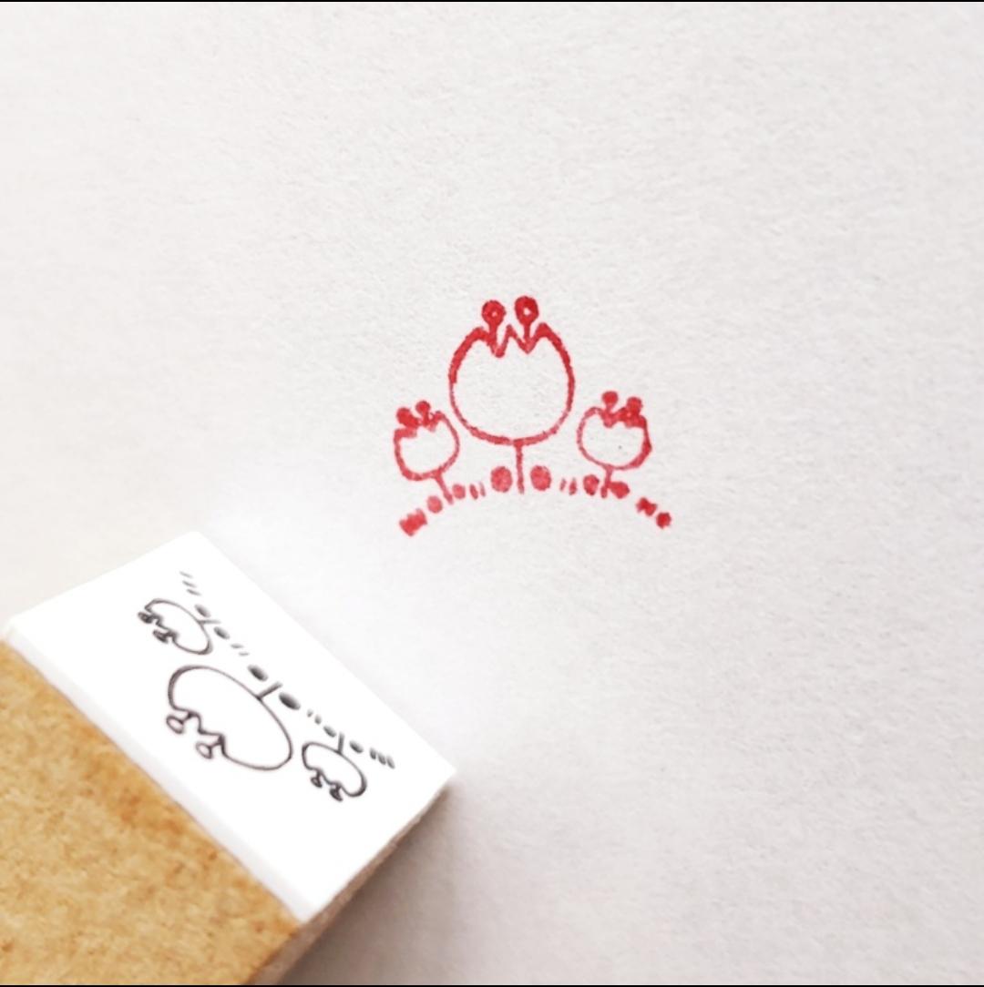 お花ミニスタンプ(ゴム印)1枚目の画像