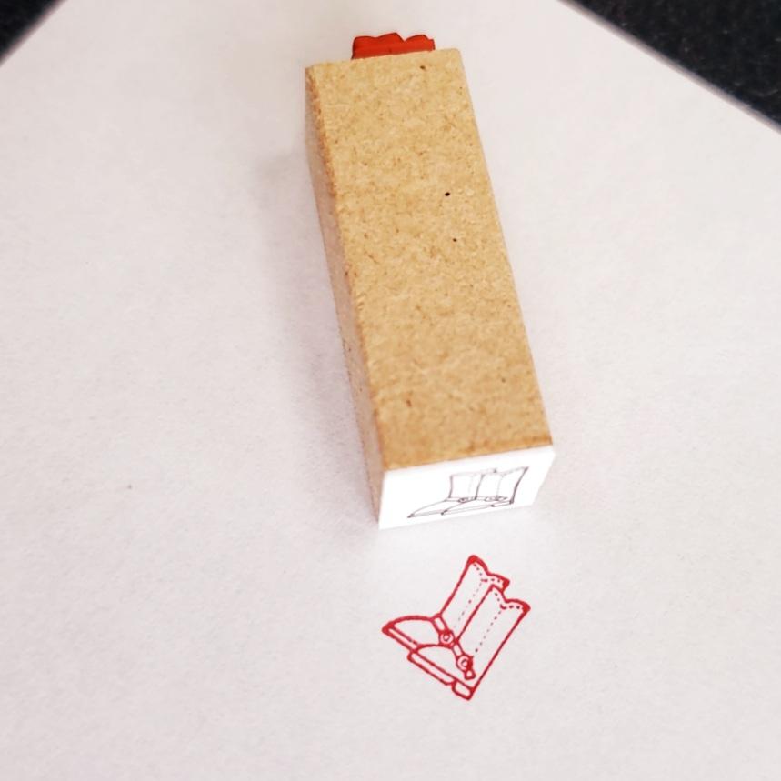 ブーツ ミニスタンプ(ゴム印)1枚目の画像