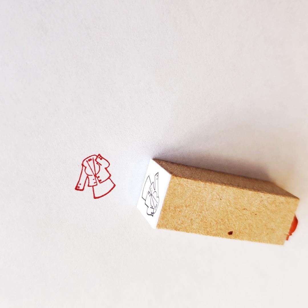 洋服 ミニスタンプ(ゴム印)1枚目の画像