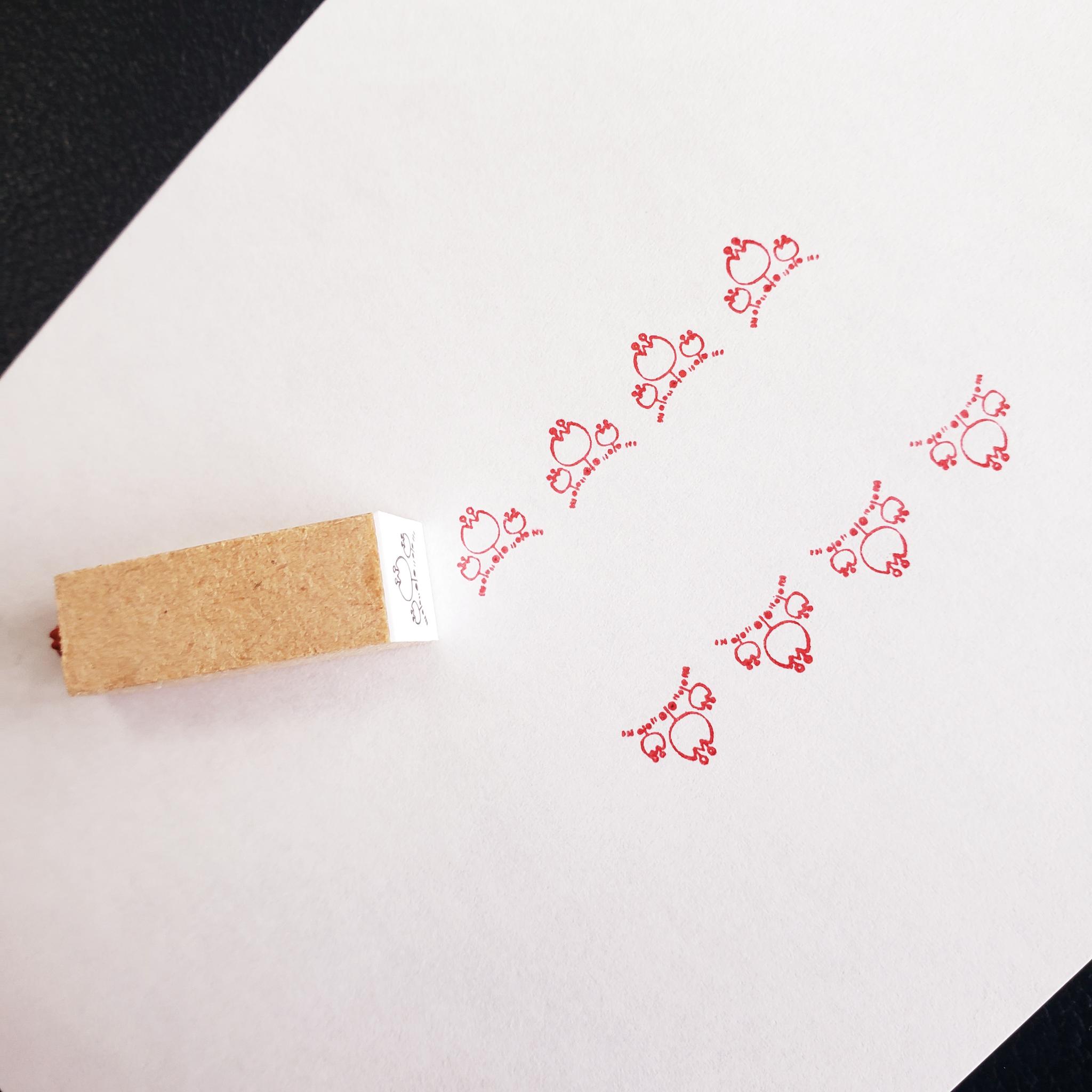 お花ミニスタンプ(ゴム印) | 2枚目